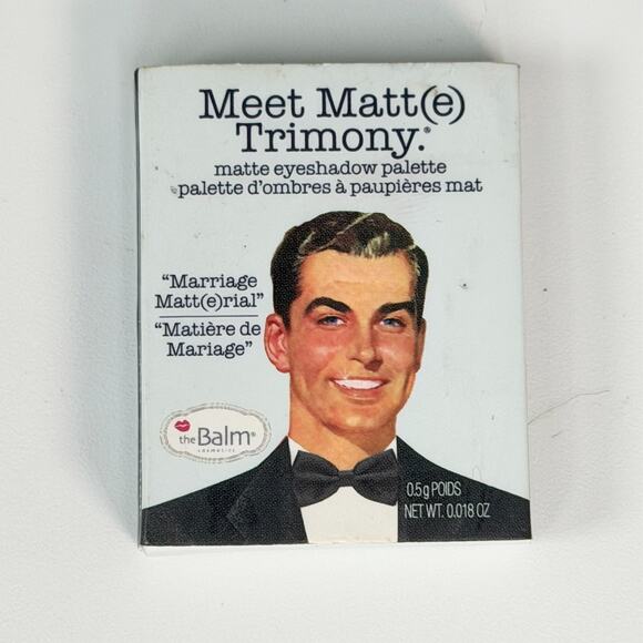 The Balm Meet Matt(e) Trimony Eye Shadow 16B2 Brown Travel .018 oz .5g New - Picture 4 of 6